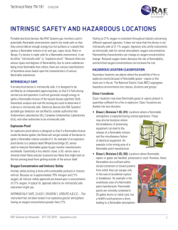 Intrinsic Safety and Hazardous Locations