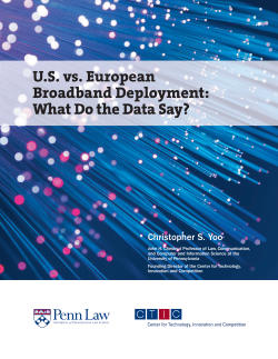 US vs. European Broadband Deployment: What Do the