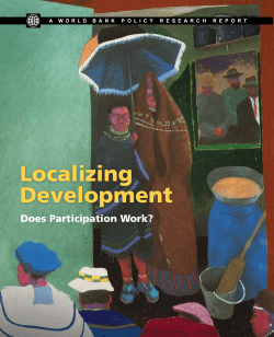 Localizing Development: Does Participation Work?
