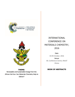 Abstract Book - Royal Society of Chemistry