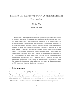 Intensive and Extensive Poverty: A Multidimensional Formulation