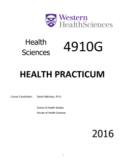 HS4910F/G - Western University