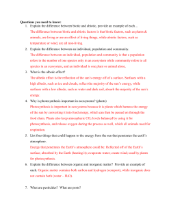 Questions you need to know: 1. Explain the difference between