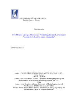 Non-Metallic Geological Resources
