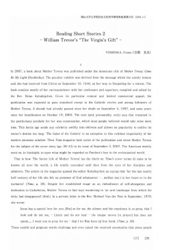 Reading Short Stories 2 William Trevor`s "The Virgin`s Gift"