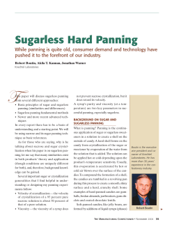 Sugarless Hard Panning