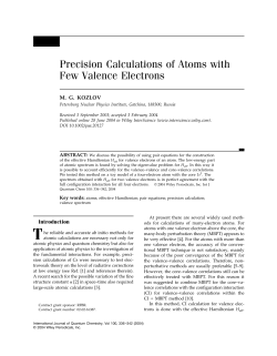 Precision calculations of atoms with few valence electrons
