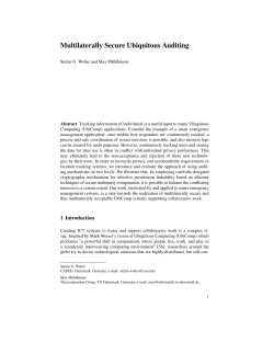 Multilaterally Secure Ubiquitous Auditing