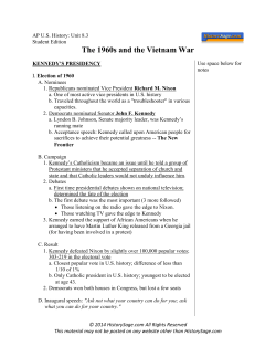 The 1960s and the Vietnam War
