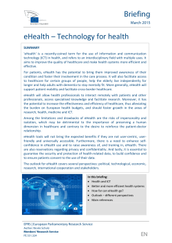 eHealth - European Parliament