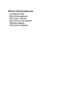 Rock Scrambling - Olympia Mountaineers