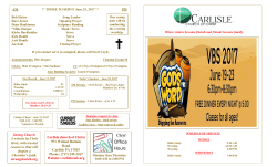 Bulletin! - Carlisle church of Christ