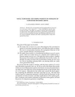 TOTAL CURVATURE AND SIMPLE PURSUIT ON