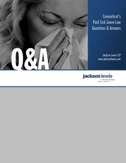 Connecticut`s Paid Sick Leave Law Questions