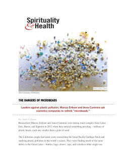 the dangers of microbeads