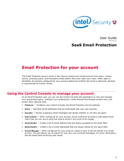 McAfee SaaS Email Protection User Guide