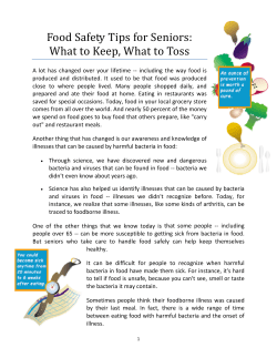 Food Safety Tips for Seniors