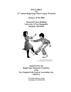 syllabus - UNH Library - University of New Hampshire