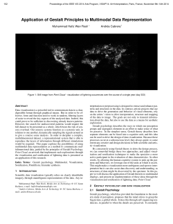 Application of Gestalt Principles to Multimodal Data Representation