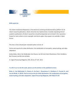 End-to-end security for video distribution