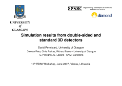 Simulation results from double-sided and standard 3D detectors