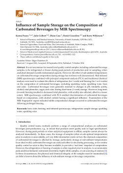 Influence of Sample Storage on the Composition of Carbonated