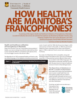 Summary - University of Manitoba
