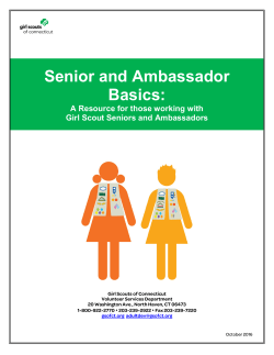 Seniors and Ambassadors - Girl Scouts of Connecticut