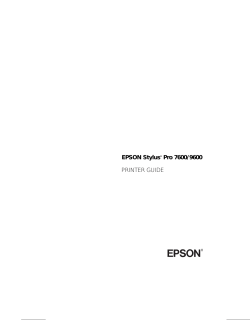 EPSON Stylus Pro 7600/9600