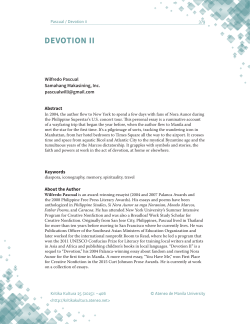 devotion ii - Ateneo Journals Online