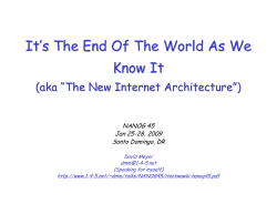 It`s The End Of The World As We Know It
