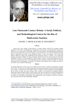 Late Nineteenth Century Britain - Electronic Journal for History of