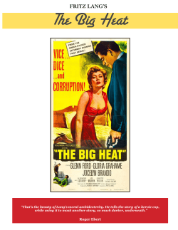 The Big Heat - Classic Films Reloaded