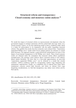 Closed economy and monetary union analyses