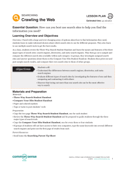 Crawling the Web - Prosser School District Home Page