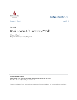 Book Review: Oh Brave New World