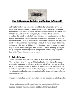 How to Overcome Bullying and Believe in Yourself!