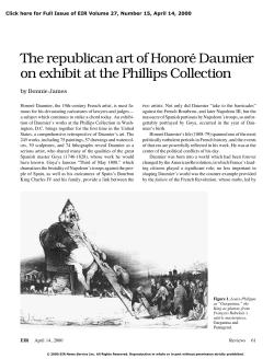 The republican art of Honor&eacute; Daumier on exhibit at the Phillips