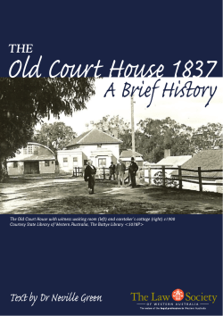 The Old Court House: A Brief History