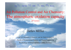 The atmospheric oxidation capacity - WWW-Docs for B