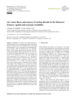 Air&ndash;water fluxes and sources of carbon dioxide in