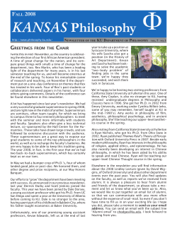 Fall 2008 - Department of Philosophy