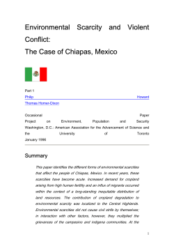 Environmental Scarcity and Violent Conflict