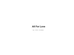 All For Love - 18th Century History