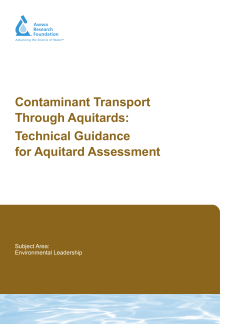 Contaminant Transport Through Aquitards: Technical Guidance for