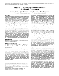 Proton++: A Customizable Declarative Multitouch Framework