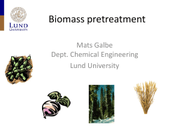 Biomass pretreatment: What is THAT?