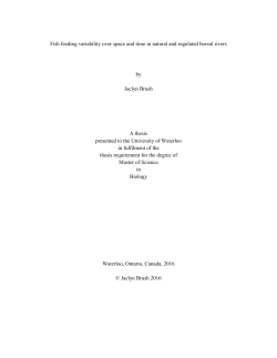 Fish feeding variability over space and time in natural and regulated