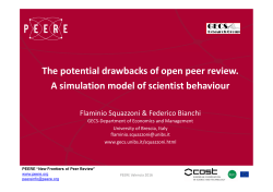 The potential drawbacks of open peer review. A simulation