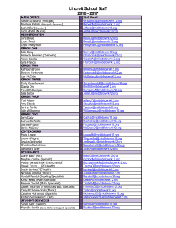 Staff List Website